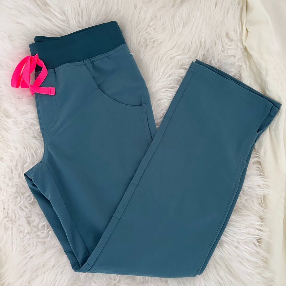 FIGS Kade Cargo Scrub Pants Hydrogreen Petite XXS